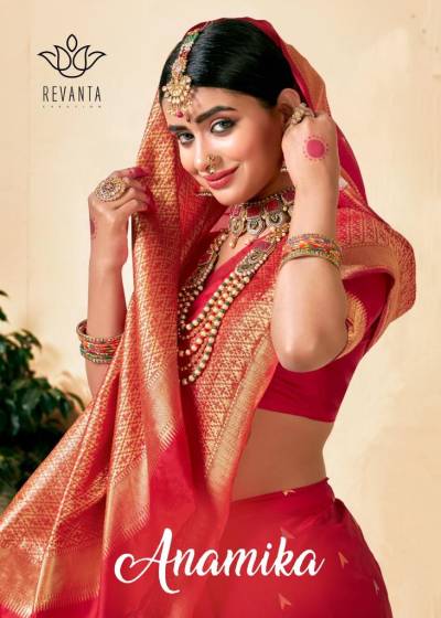 Anamika By Revanta Creation Fancy Weaving Silk Saree Collection
